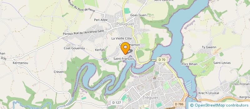 localisation de l'entreprise SCI LAGADDU  PLOUGUIEL