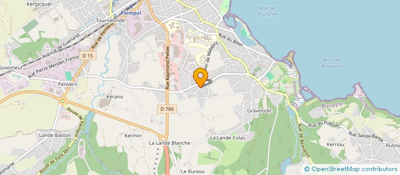 localisation de l'entreprise SCI LAGADEC  PAIMPOL