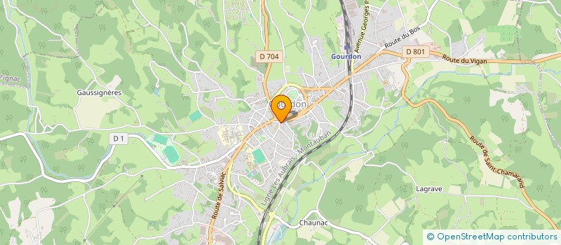 localisation de l'entreprise SCI LAGAGNE  GOURDON