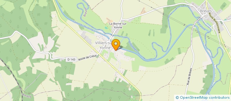 localisation de l'entreprise SCI LAGARDE à VILLIERS-SUR-YONNE