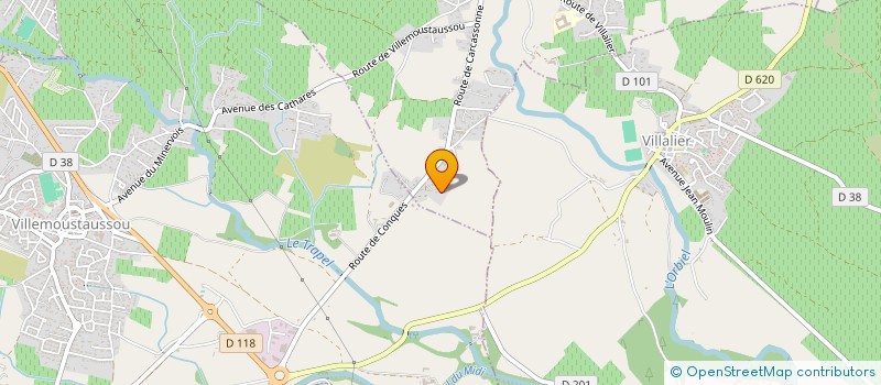 localisation de l'entreprise SCI LAGARDE  CONQUES-SUR-ORBIEL