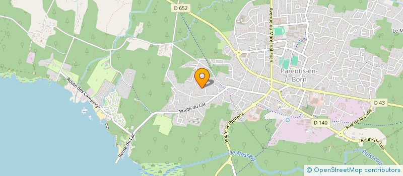 localisation de l'entreprise SCI LAGARDERE  PARENTIS-EN-BORN