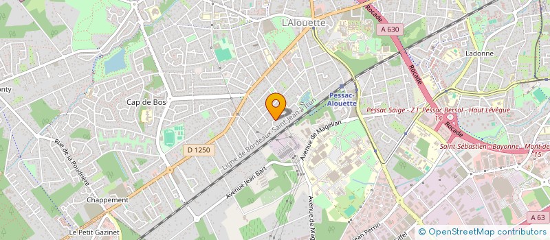 localisation de l'entreprise SCI LAGARDERE-GUIRAUD  PESSAC