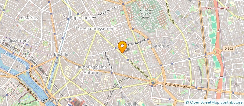 localisation de l'entreprise SCI LAGEFY à PARIS