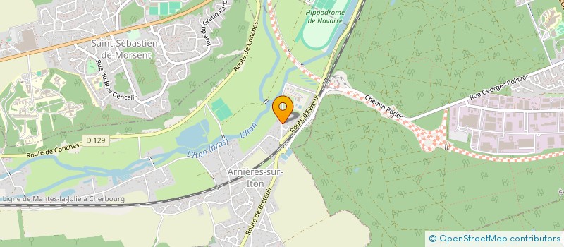 localisation de l'entreprise SCI LAGG  ARNIERES-SUR-ITON