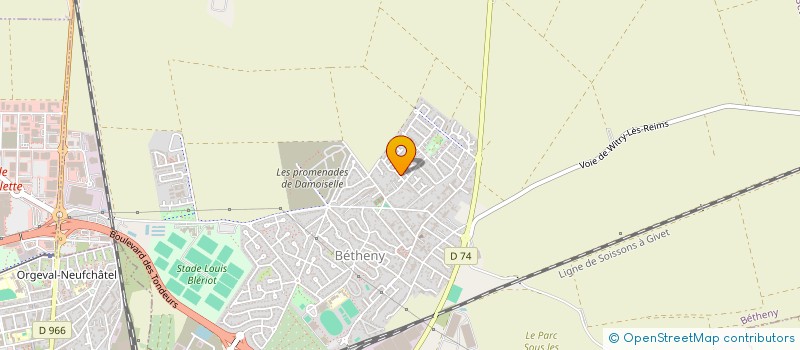 localisation de l'entreprise SCI LAGHLID  BETHENY