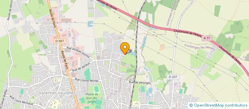 localisation de l'entreprise SCI LAGIC  VARENNES-VAUZELLES