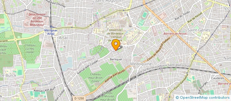 localisation de l'entreprise SCI LAGIR  PESSAC