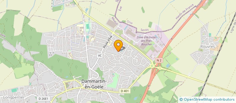 localisation de l'entreprise SCI LAGNEB  DAMMARTIN-EN-GOELE