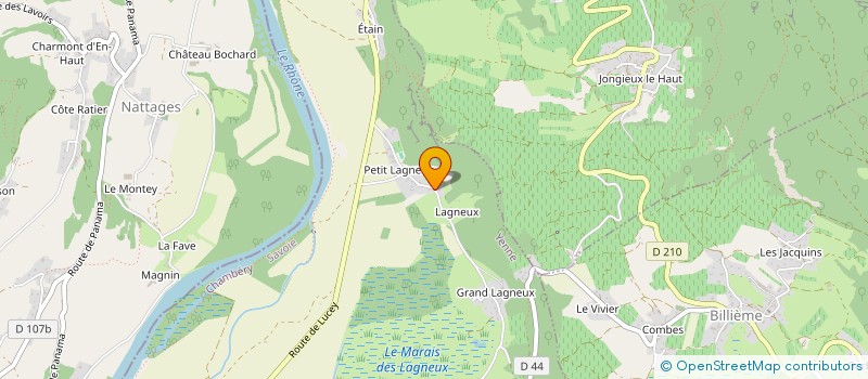 localisation de l'entreprise SCI LAGNEUX  YENNE