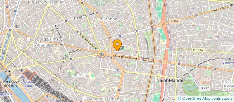 localisation de l'entreprise SCI LAGNY NATION  PARIS