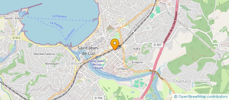 localisation de l'entreprise SCI LAGO à SAINT-JEAN-DE-LUZ