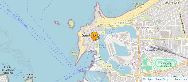 localisation de l'entreprise SCI LAGON à SAINT-MALO
