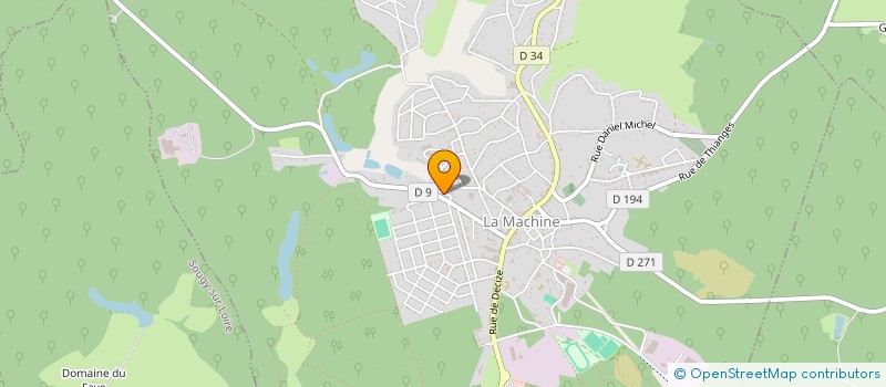 localisation de l'entreprise SCI LAGONBLEU  LA MACHINE