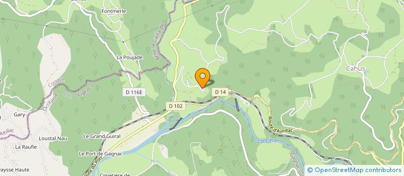 localisation de l'entreprise SCI LAGONY  BIARS-SUR-CERE