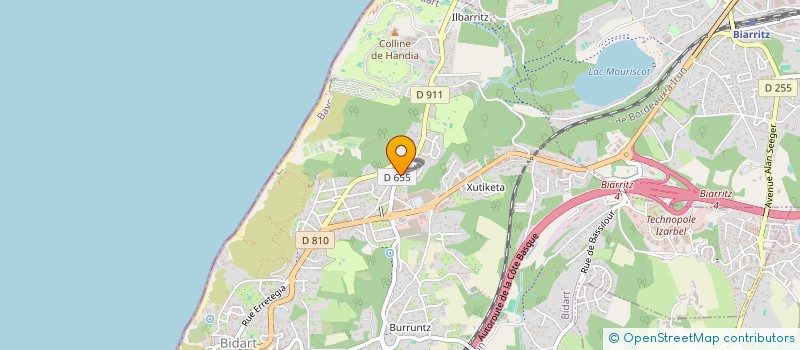 localisation de l'entreprise SCI LAGOONDY à BIDART