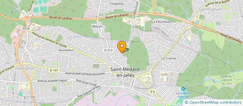 localisation de l'entreprise SCI LAGORCE CAILLAUD  SAINT-MEDARD-EN-JALLES