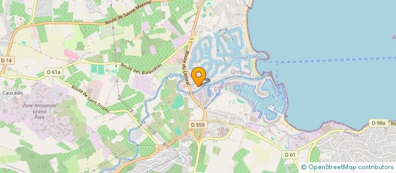localisation de l'entreprise SCI LAGOS à GRIMAUD