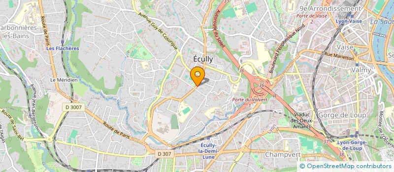 localisation de l'entreprise SCI LAGOUTTE CHATELARD  ECULLY