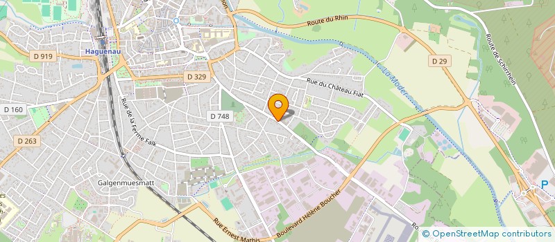 localisation de l'entreprise SCI LAGOWE  HAGUENAU