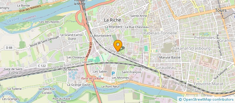 localisation de l'entreprise SCI LAGRANDE CLARTE  LA RICHE