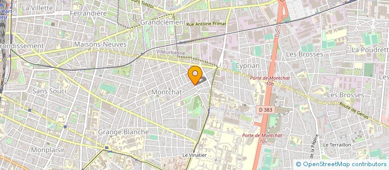 localisation de l'entreprise SCI LAGRANGE  LYON 3EME