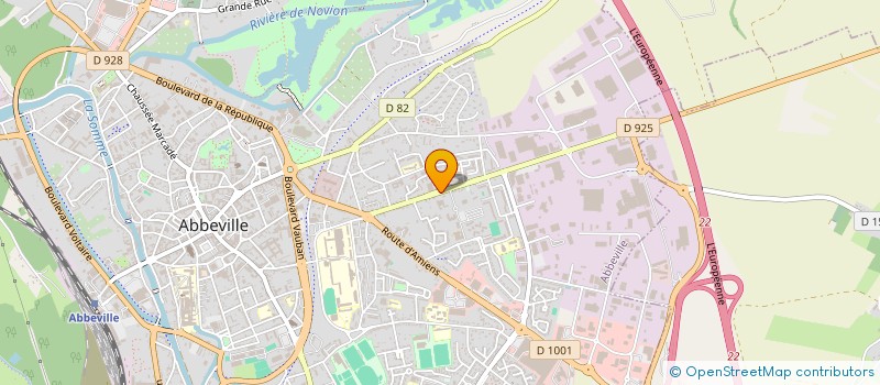 localisation de l'entreprise SCI LAGRANGE à ABBEVILLE