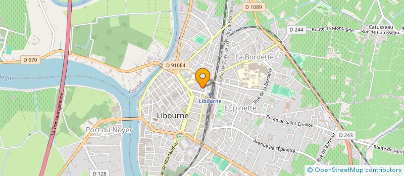 localisation de l'entreprise SCI LAGRANGE  LIBOURNE