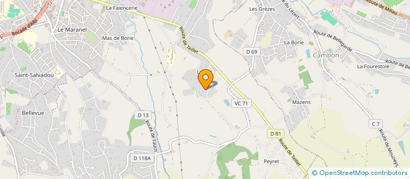 localisation de l'entreprise SCI LAGRANGE à ALBI