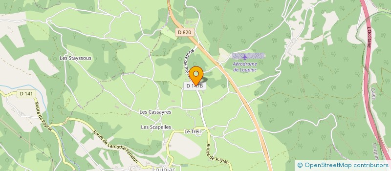 localisation de l'entreprise SCI LAGRANGE  LOUPIAC