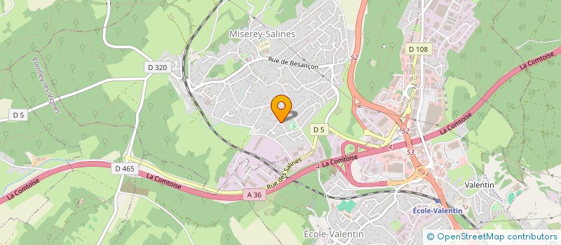 localisation de l'entreprise SCI LAGRANGE-AMOROSINI  MISEREY-SALINES