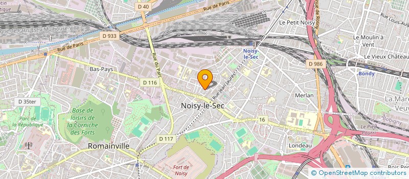 localisation de l'entreprise SCI LAGRANGE DU 5 RUE LEO LAGRANGE à NOISY-LE-SEC