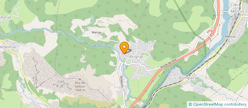 localisation de l'entreprise SCI LAGREOU à ARIGNAC