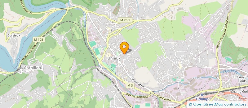 localisation de l'entreprise SCI LAGREVOL  UNIEUX