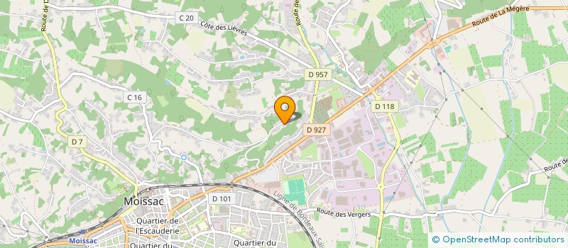 localisation de l'entreprise SCI LAGREZE FOSSAT  MOISSAC