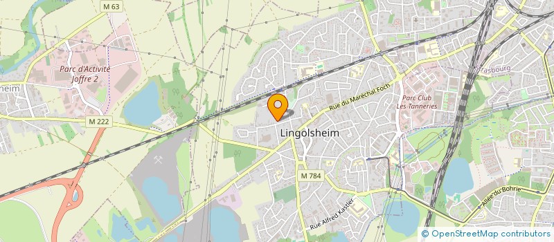 localisation de l'entreprise SCI LAGU  LINGOLSHEIM