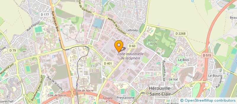 localisation de l'entreprise SCI LAGUERRE OUISTREHAM à HEROUVILLE-SAINT-CLAIR