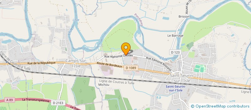 localisation de l'entreprise SCI LAGUILLON  SAINT-SEURIN-SUR-L'ISLE