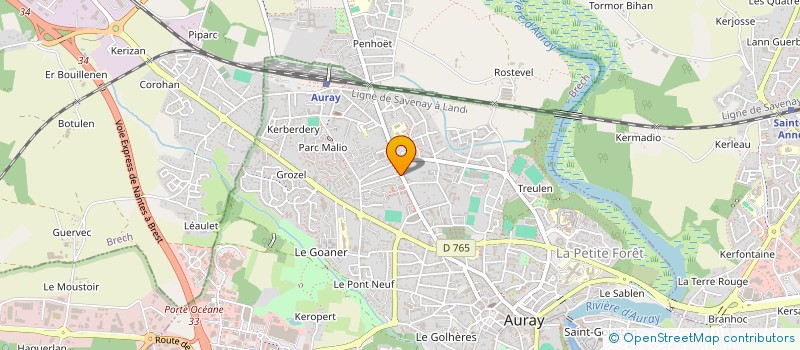 localisation de l'entreprise SCI LAGUIMA à AURAY