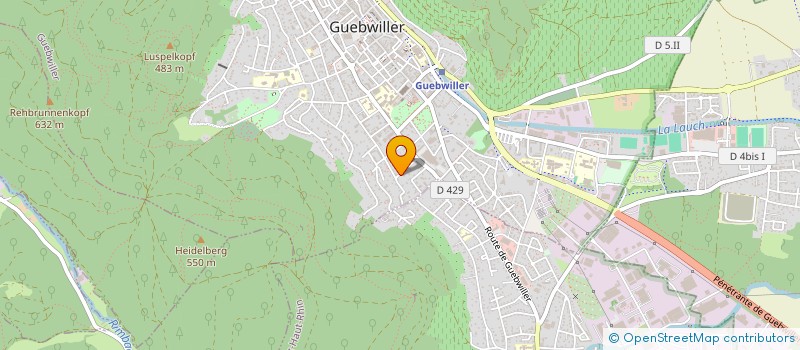 localisation de l'entreprise SCI LAGUNA VERDE  GUEBWILLER