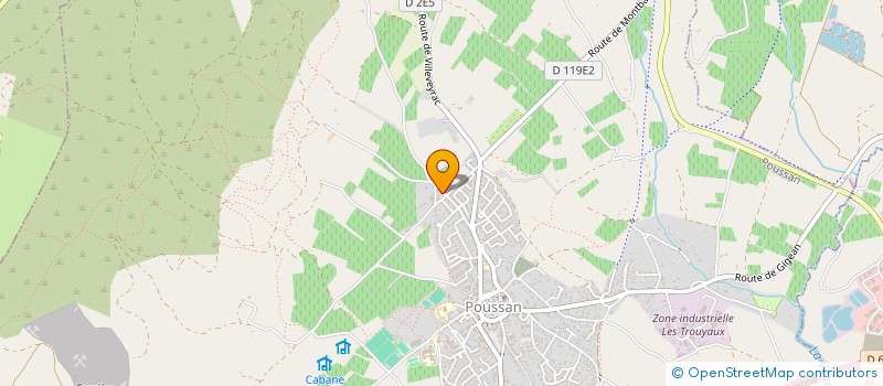 localisation de l'entreprise SCI LAGUNA VERDE  POUSSAN