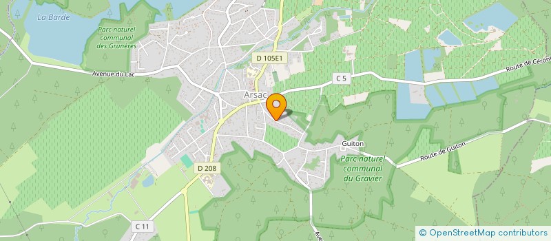 localisation de l'entreprise SCI LAGUNATE  ARSAC