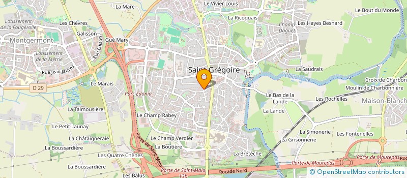 localisation de l'entreprise SCI LAHAIE DU PARC  SAINT-GREGOIRE