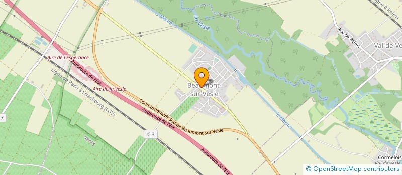 localisation de l'entreprise SCI LAHANTE  BEAUMONT-SUR-VESLE