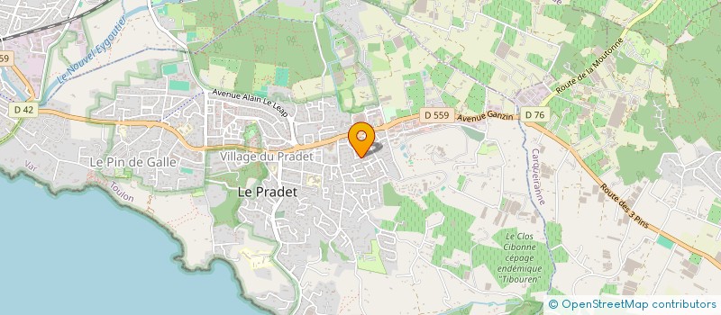 localisation de l'entreprise SCI LAHAYE  LE PRADET