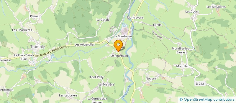 localisation de l'entreprise SCI LAHIER MAURICE  ST LEGER SOUS LA BUSSIERE