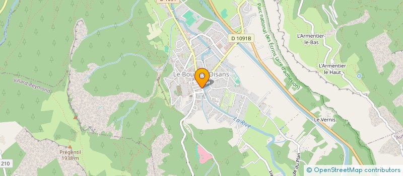 localisation de l'entreprise SCI LAHO  LE BOURG-D'OISANS