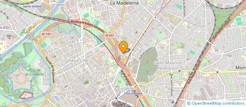 localisation de l'entreprise SCI LAHONCE ALDAPA à LA MADELEINE