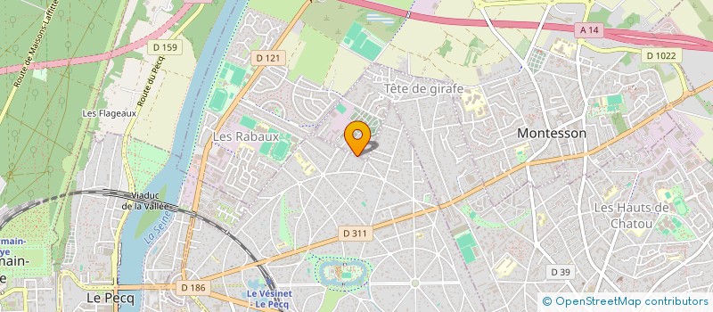 localisation de l'entreprise SCI LAI  LE VESINET