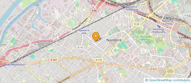 localisation de l'entreprise SCI LAID  NANTERRE